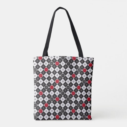 Atomic Age Checkers Tote Bag (Achterkant)