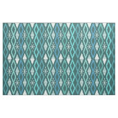 Atomic Age Diamond Columns Blauwgroen Stof (Fat Quarter)