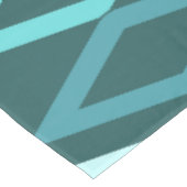 Atomic Age Diamond Columns Blauwgroen Tafelkleed (Gekanteld)