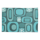 Atomic Age Fieldstones Blauwgroen Kussensloop (Achterkant)