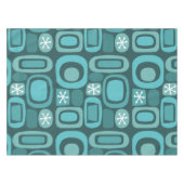 Atomic Age Fieldstones Blauwgroen Tafelkleed (Voorkant (Horizontaal))