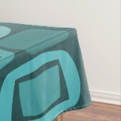 Atomic Age Fieldstones Blauwgroen Tafelkleed (Voorbeeld)