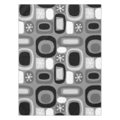 Atomic Age Fieldstones Zwart Wit Tafelkleed (Voorkant)