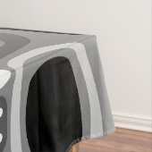 Atomic Age Fieldstones Zwart Wit Tafelkleed (Voorbeeld)