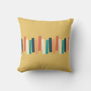 Atomic Age Mid Century Funky rechthoeken geel Kussen