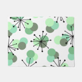 Atomic Age Molecules Mint Green Deurmat (Voorkant)