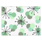 Atomic Age Molecules Mint Green Tafelkleed (Voorkant (Horizontaal))