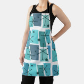 Atomic Age Pop Art Turquoise Schort (Insitu)