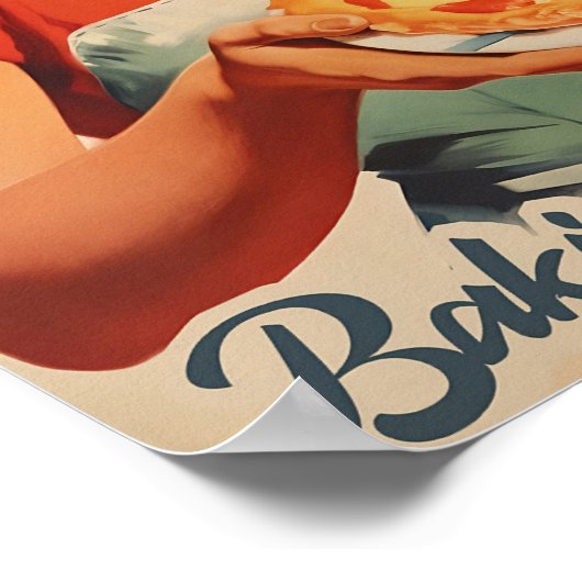 Atomic Age Print Funny Kitchen Wall Art Retro Prin (Hoek)