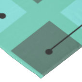 Atomic Age Simple Shapes Turquoise Tafelkleed (Gekanteld)