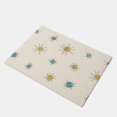 Atomic Age Sputnik Starburst Planten Deurmat (Schuin)