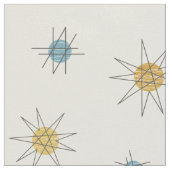Atomic Age Sputnik Starburst Planten Stof (Close Up)