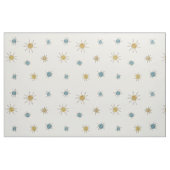 Atomic Age Sputnik Starburst Planten Stof (Fat Quarter)