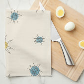 Atomic Age Sputnik Starburst Planten Theedoek (Quarter Fold)