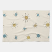 Atomic Age Sputnik Starburst Planten Theedoek (Horizontaal)