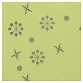 Atomic Age Sputnik Starbursts Chartreuse Stof (Close Up)