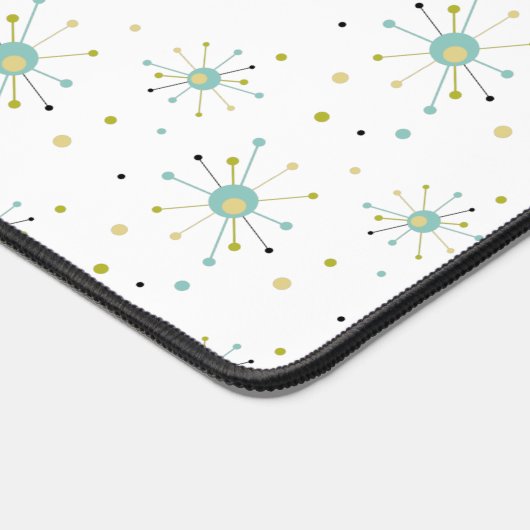 Atomic Age Starburst Blauw Geel Groen Midden-eeuw Bureaumat (Hoek)