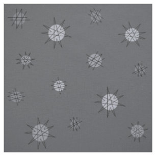 Atomic Age Starburst Planeten Leisteengrijs Stof