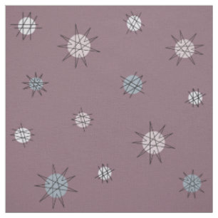 Atomic Age Starburst Planets Dark Mauve Stof