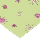 Atomic Age Starburst Planets Lime Green Korte Tafelloper (Hoek)