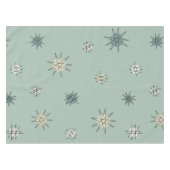 Atomic Age Starburst Planets Sage Green Tafelkleed (Voorkant (Horizontaal))