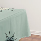 Atomic Age Starburst Planets Sage Green Tafelkleed (Voorbeeld)