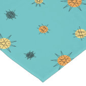 Atomic Age Starburst Planets Turquoise Korte Tafelloper (Hoek)