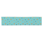 Atomic Age Starburst Planets Turquoise Korte Tafelloper (Horizontaal)