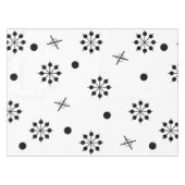 Atomic Age Starbursts Black White 1 Tafelkleed (Voorkant (Horizontaal))