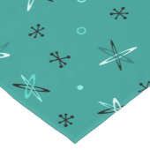 Atomic Age Starbursts Blauwgroen Korte Tafelloper (Hoek)