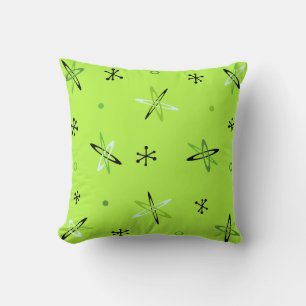 Atomic Age Starbursts Chartreuse Kussen