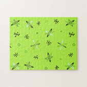 Atomic Age Starbursts Chartreuse Legpuzzel (Horizontaal)