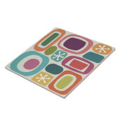 Atomic Age Veldstenen Kleurrijk Tegeltje (Zijkant)