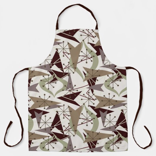 Atomic Arrows en Starbursts Fifties Style Schort (Voorkant)