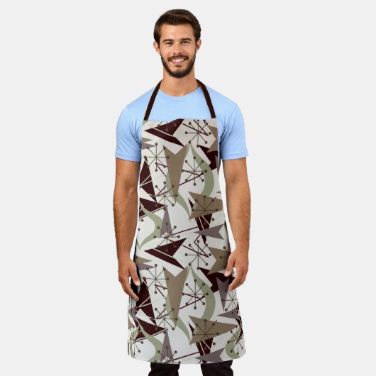 Atomic Arrows en Starbursts Fifties Style Schort (Gedragen)