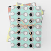 Atomic Baubles Midden-Century Inpakpapier Vel (In situ)