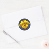 Atomic Bazooka Logo Ronde Sticker (Envelop)