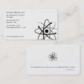 Atomic Bean | Wetenschappers Visitekaartje (Voorkant / Achterkant)