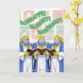 Atomic Belch Man - Belchmas Choir Christmas Card Kaart (Gele Bloem)