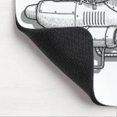 Atomic Biker Chick Muismat (Hoek)