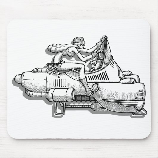 Atomic Biker Chick Muismat (Voorkant)