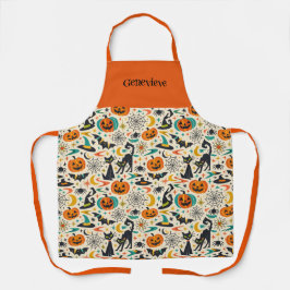 Atomic Black Cat Halloween Name Schort