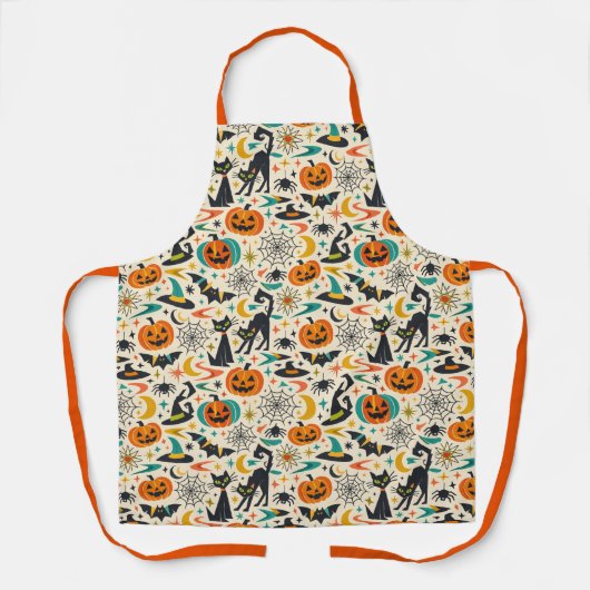 Atomic Black Cat Halloween Schort (Voorkant)