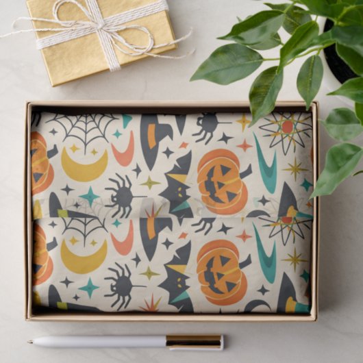 Atomic Black Cat Halloween Tissuepapier (Geschenk)