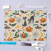 Atomic Black Cat Halloween Tissuepapier (Craft)