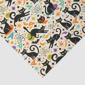 Atomic Black Cats Halloween Tissuepapier (Detail)
