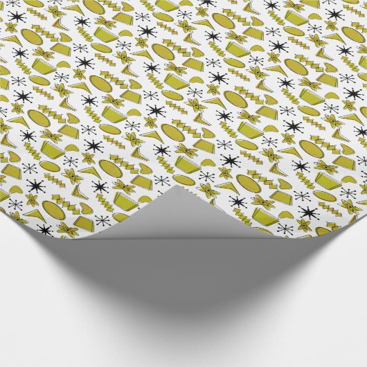 Atomic Black Yellow MCM Small Scale Cadeaupapier (Hoek)