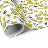 Atomic Black Yellow MCM Small Scale Cadeaupapier (Rol Hoek)