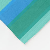 Atomic Blauwgroen & Turquoise Stripes Bath Set Fleece Deken (Hoek)