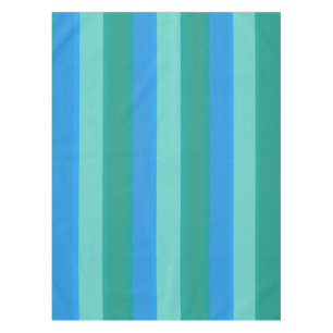 Atomic Blauwgroen & Turquoise Stripes Tablecloth Tafelkleed